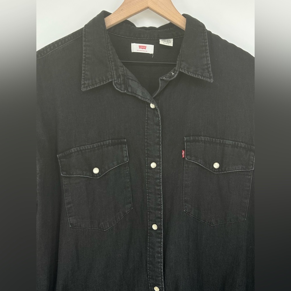 Levi's Charcoal Denim Jacket - Picture 8 of 11